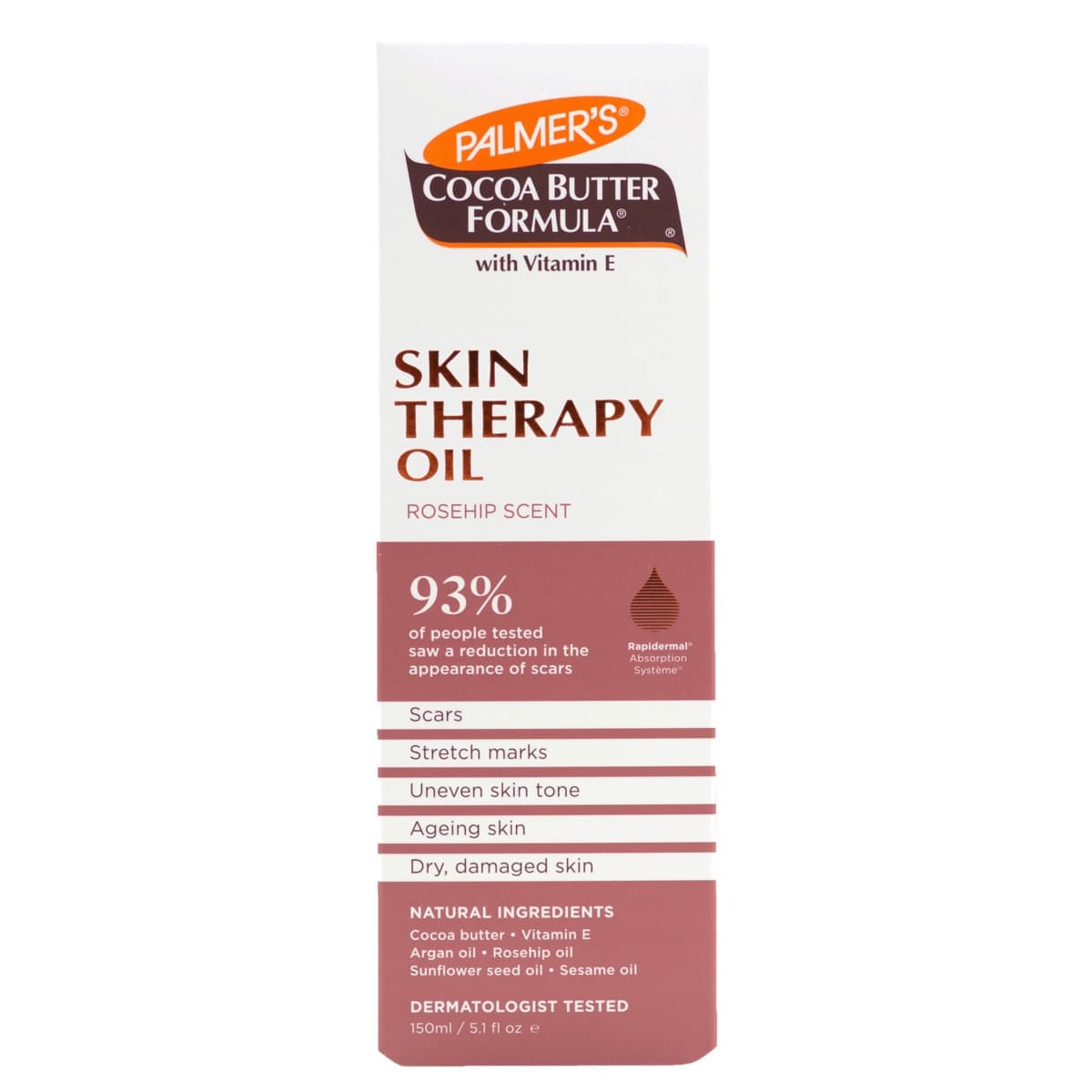 Palmers Cocoa Butter Skin Therapy Oil Natural Rosehip 150ml