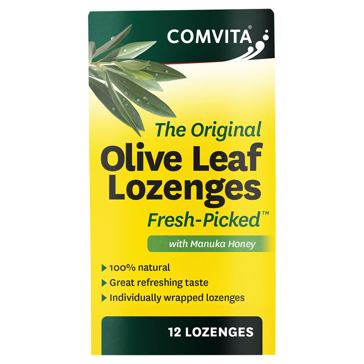 Comvita Olive Leaf Lozenges 12 Pack