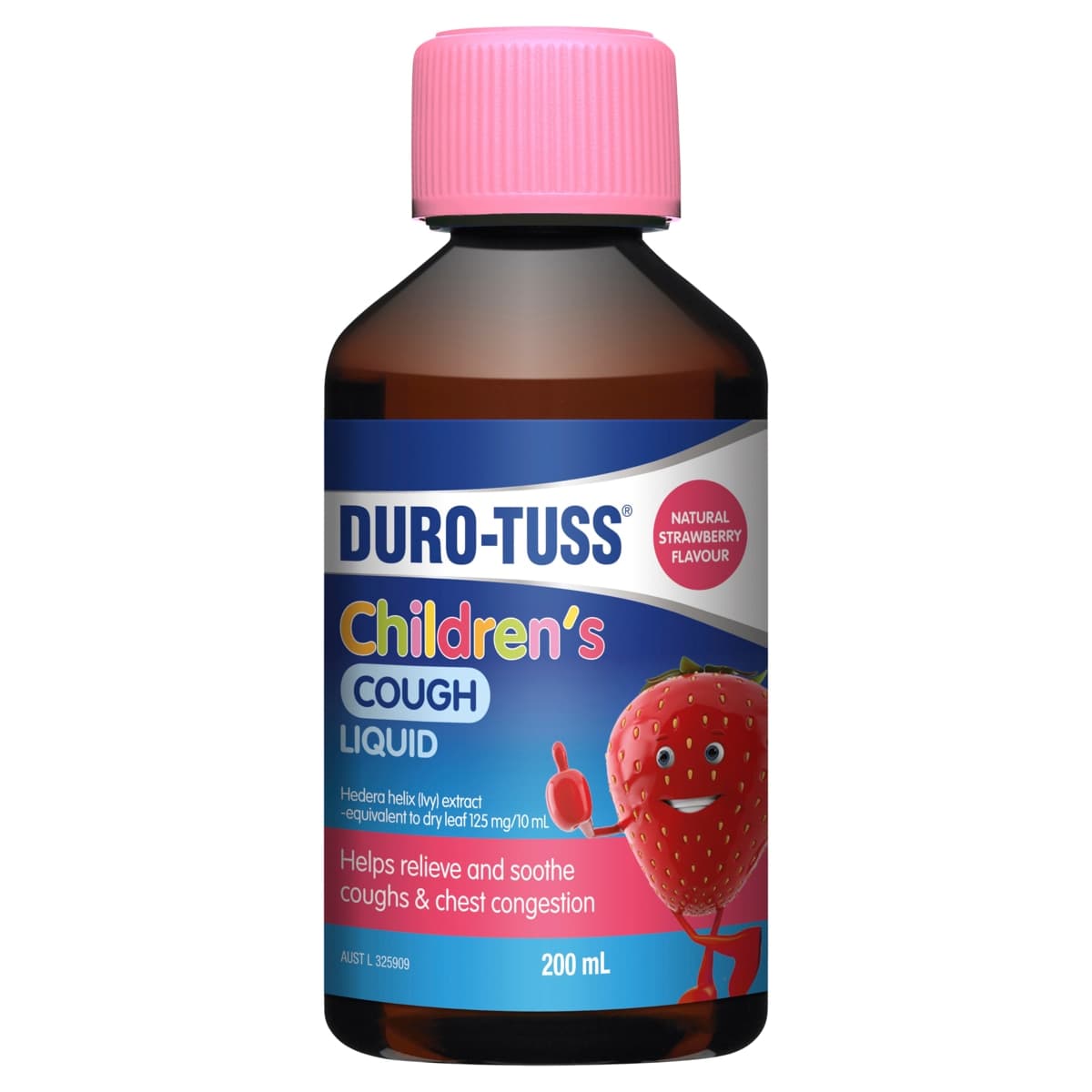 Durotuss Childrens Cough Liquid Strawberry 200ml