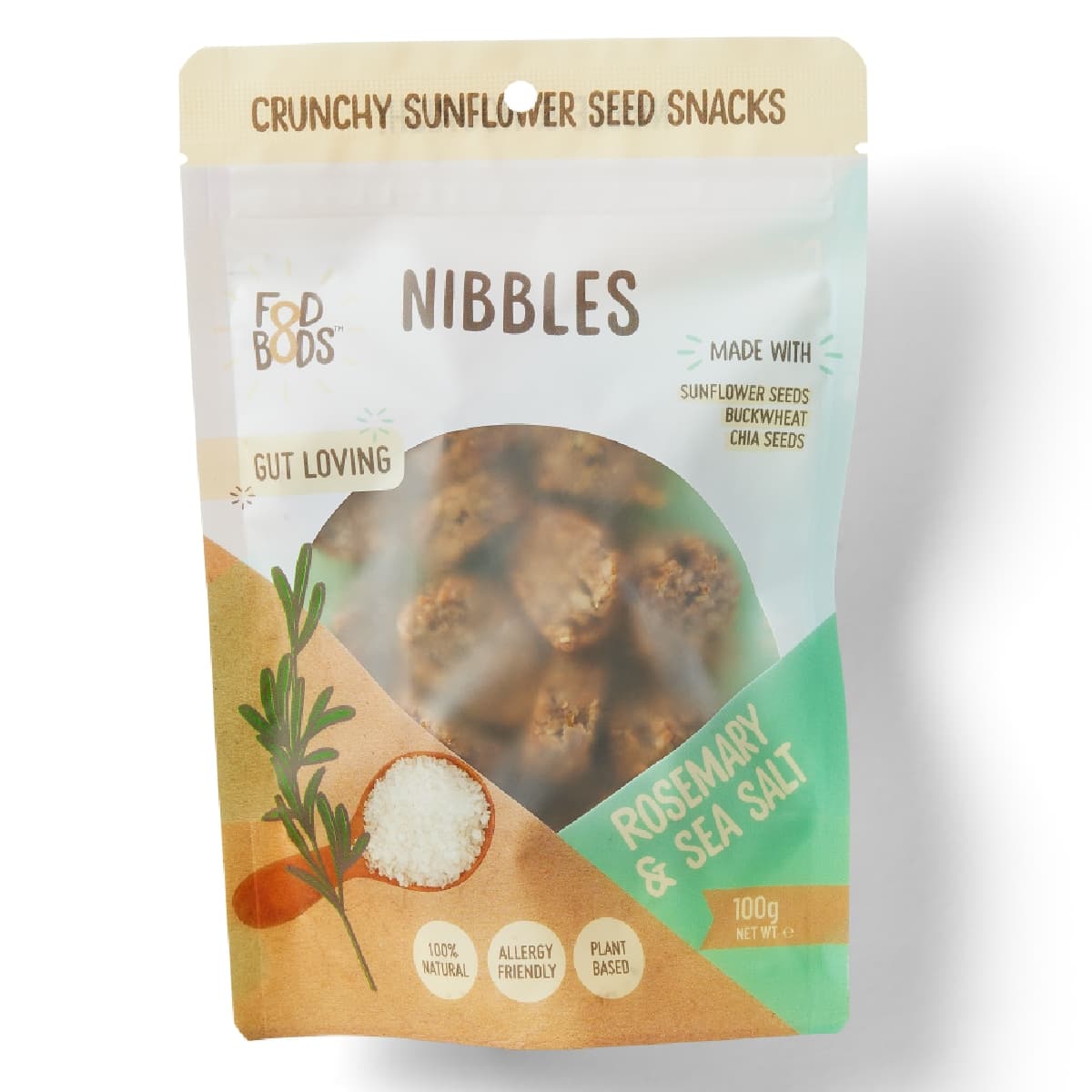 Fodbods Rosemary Sea Salt Nibbles 100g