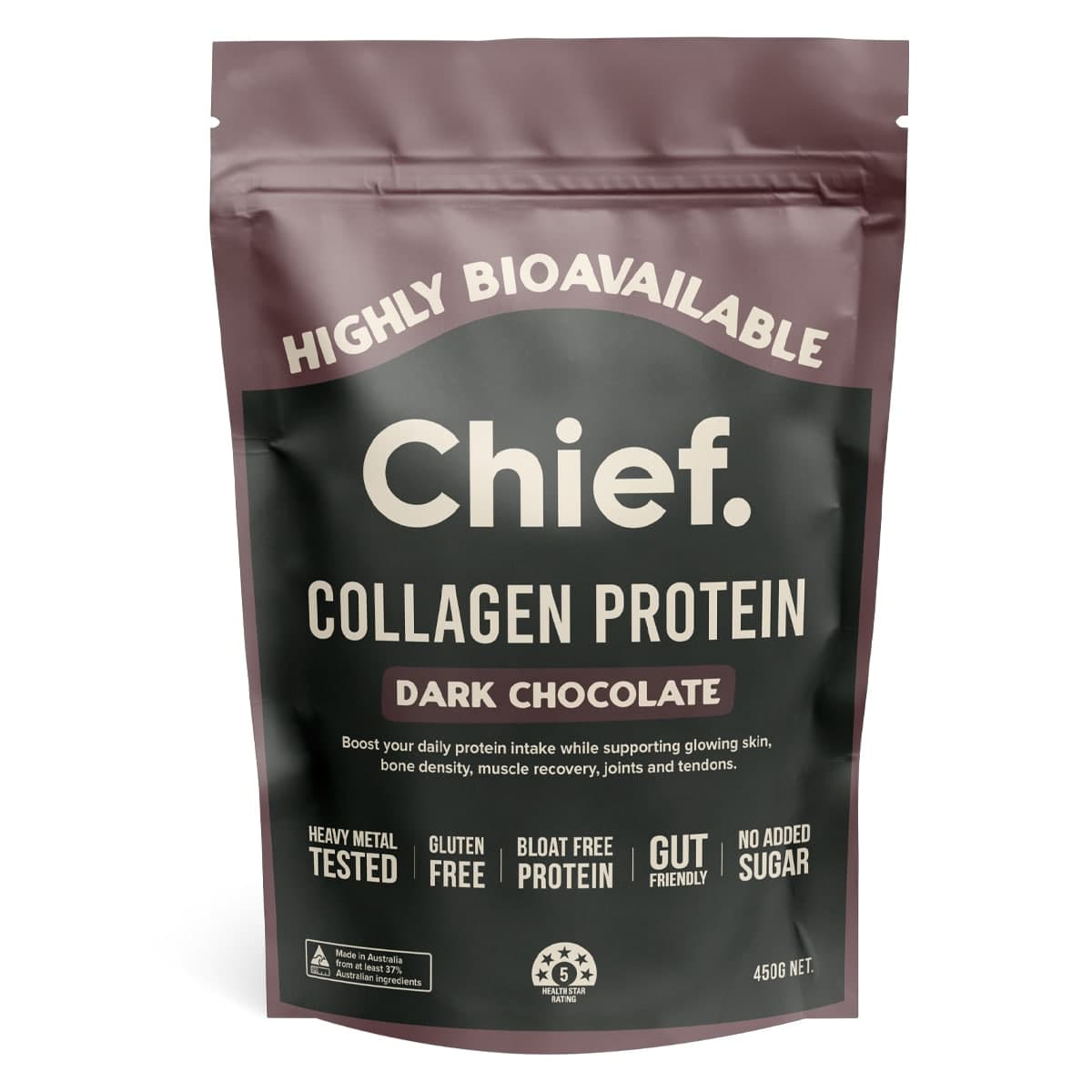 Chief Collagen Protein Powder Dark Choc 450g