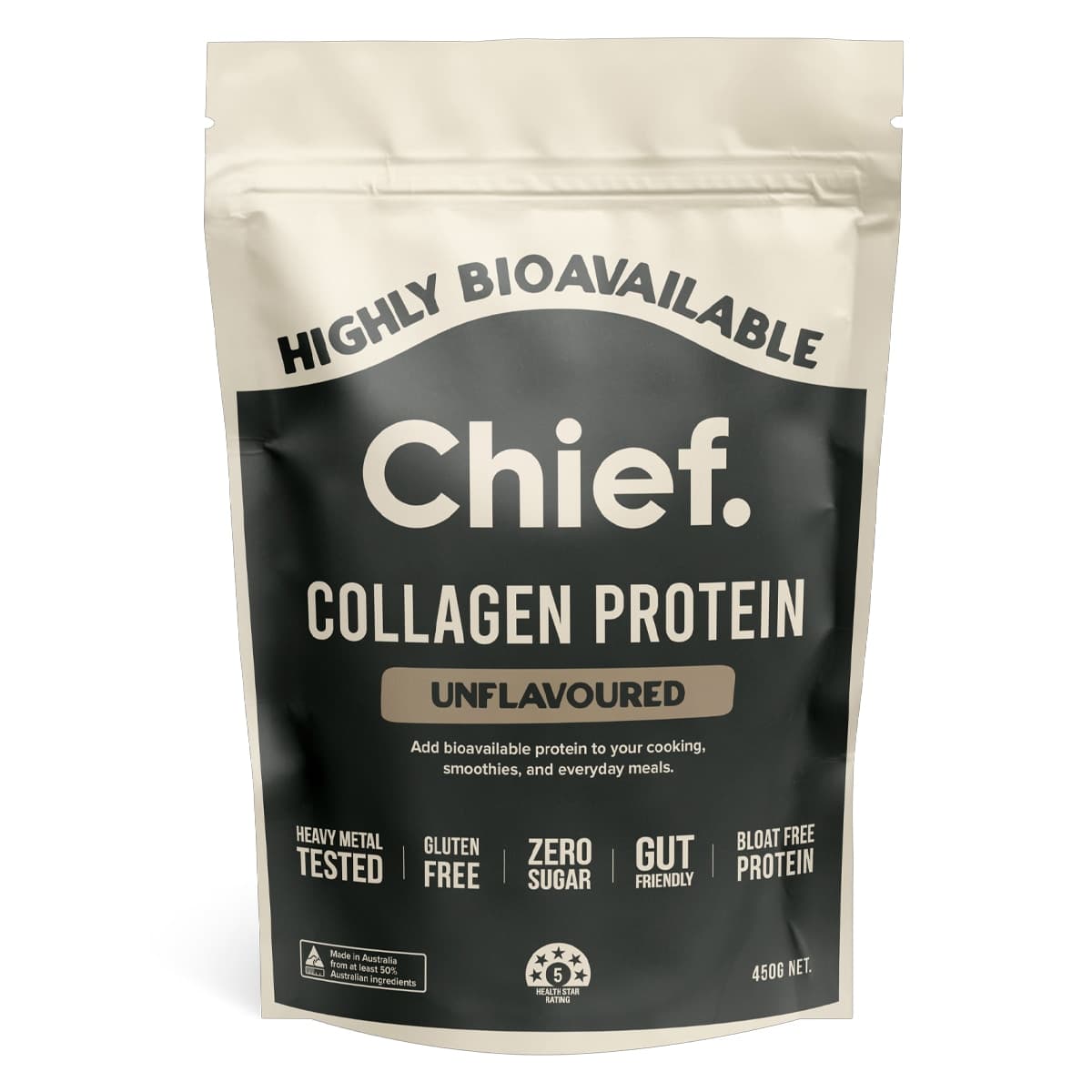 Chief Collagen Protein Powder Unflavoured 450g