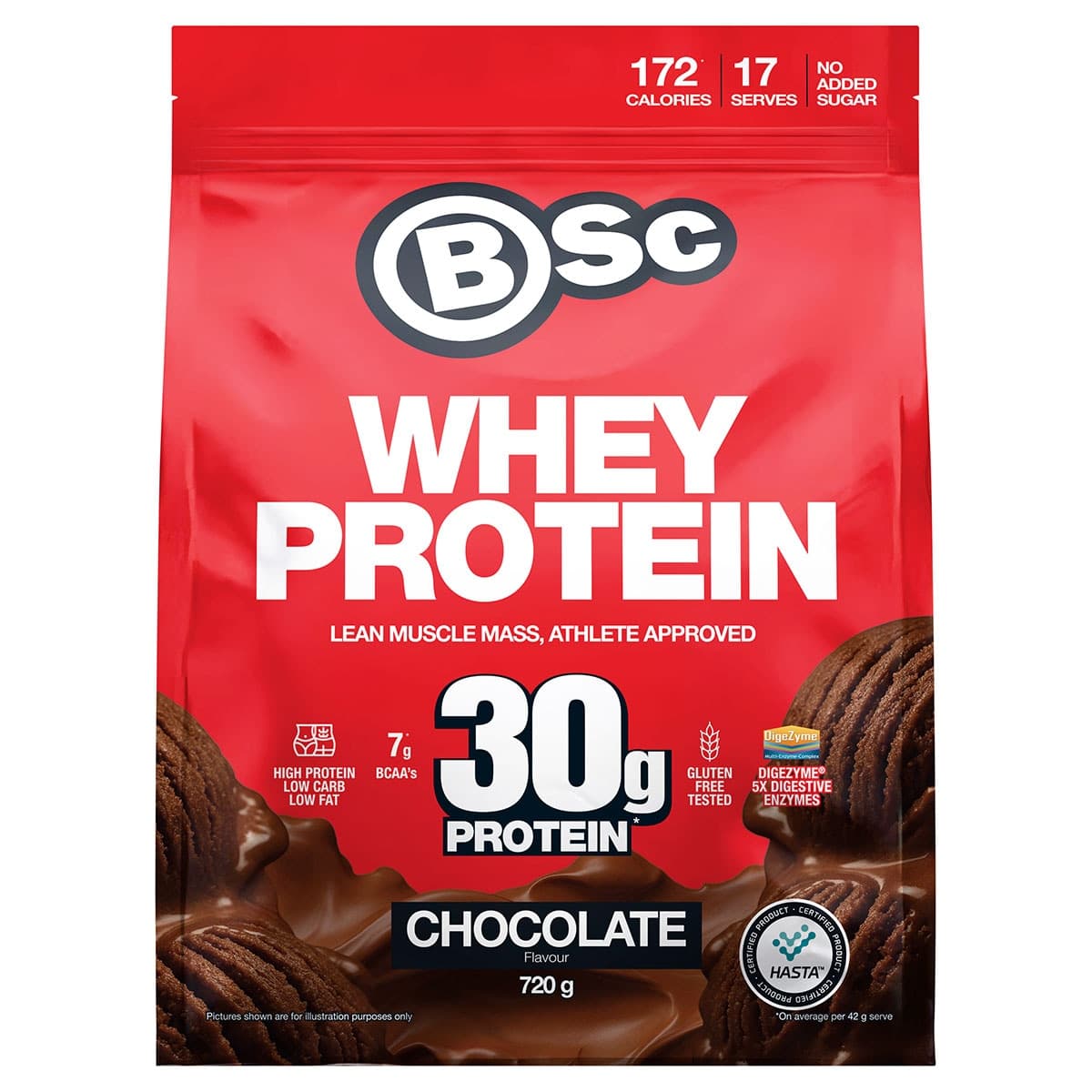 BSc Whey Protein Powder Chocolate 720g