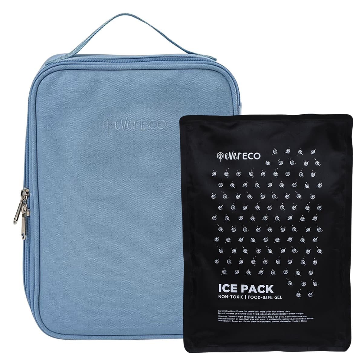 Ever Eco Insulated Lunch Bag with Ice Pack Cove