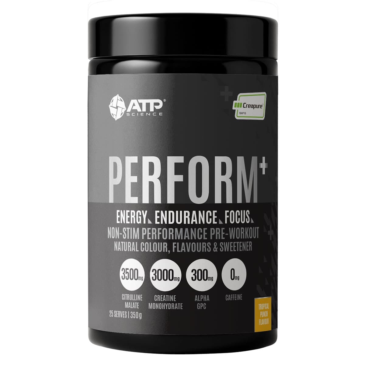 ATP Science Perform+ Pre-Workout Tropical Punch 350g