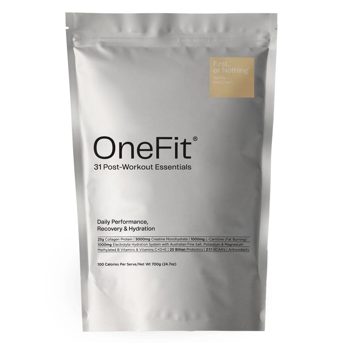 OneFit Post-Workout Recovery Vanilla Icecream 700g Pouch