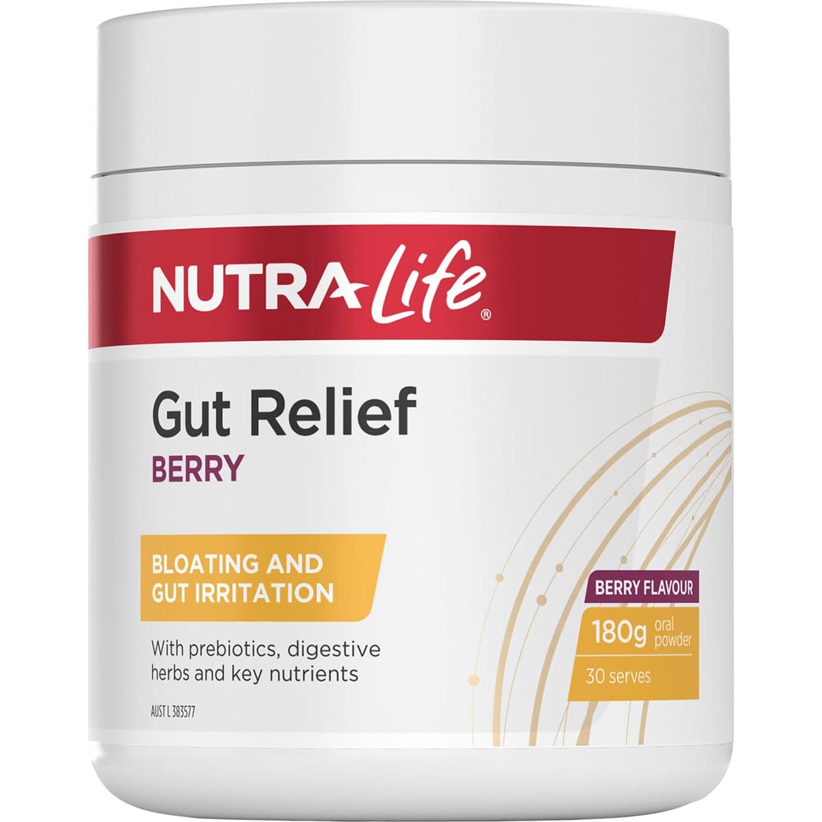 Nutra-Life Gut Relief Powder Berry 180g