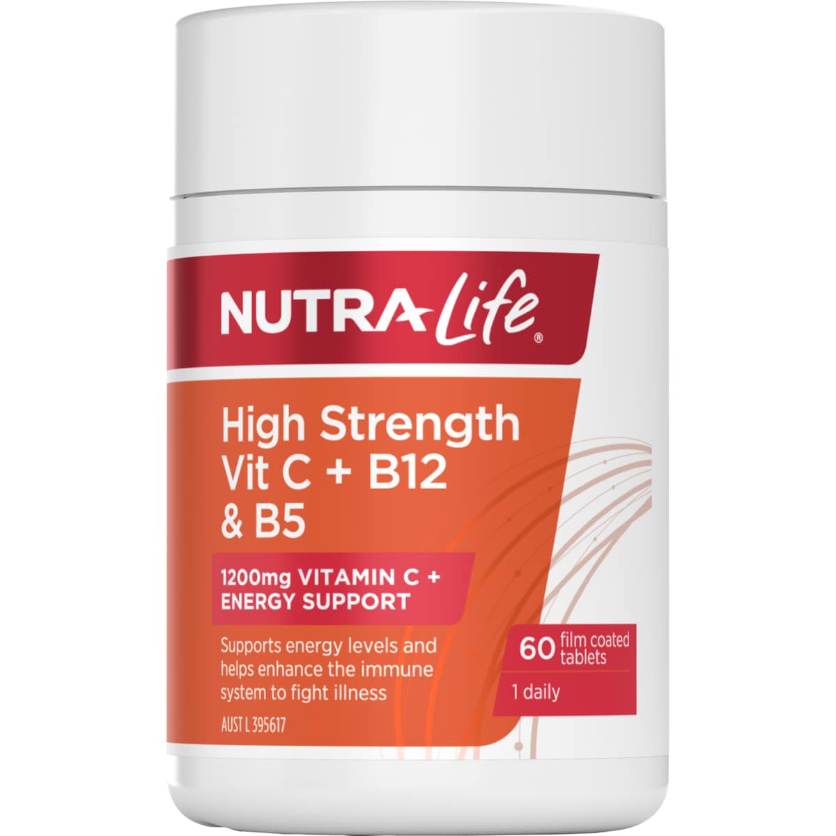 Nutra-Life Vitamin C + B12 & B5 60 Tablets
