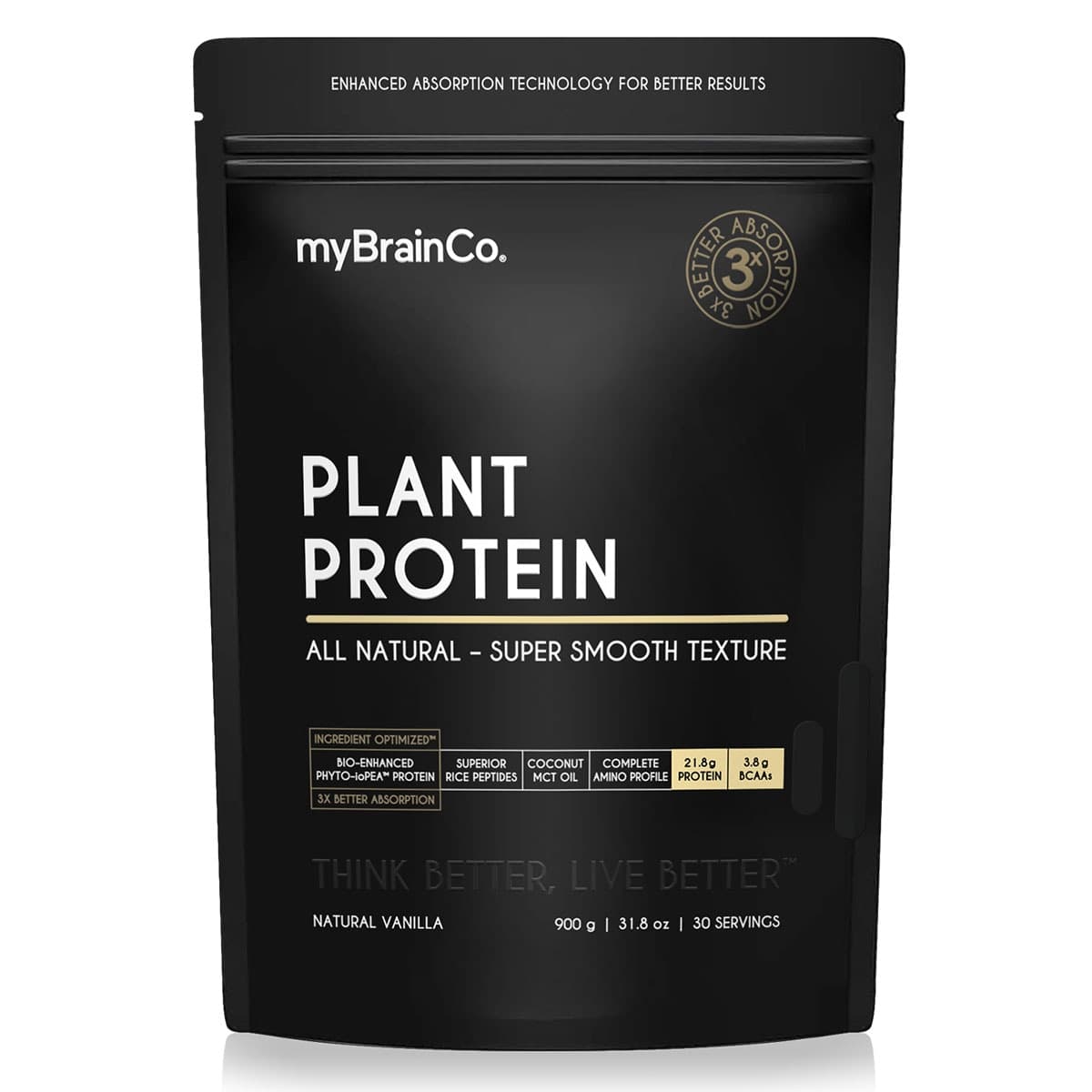Mybrainco Plant Protein Powder Vanilla 900g