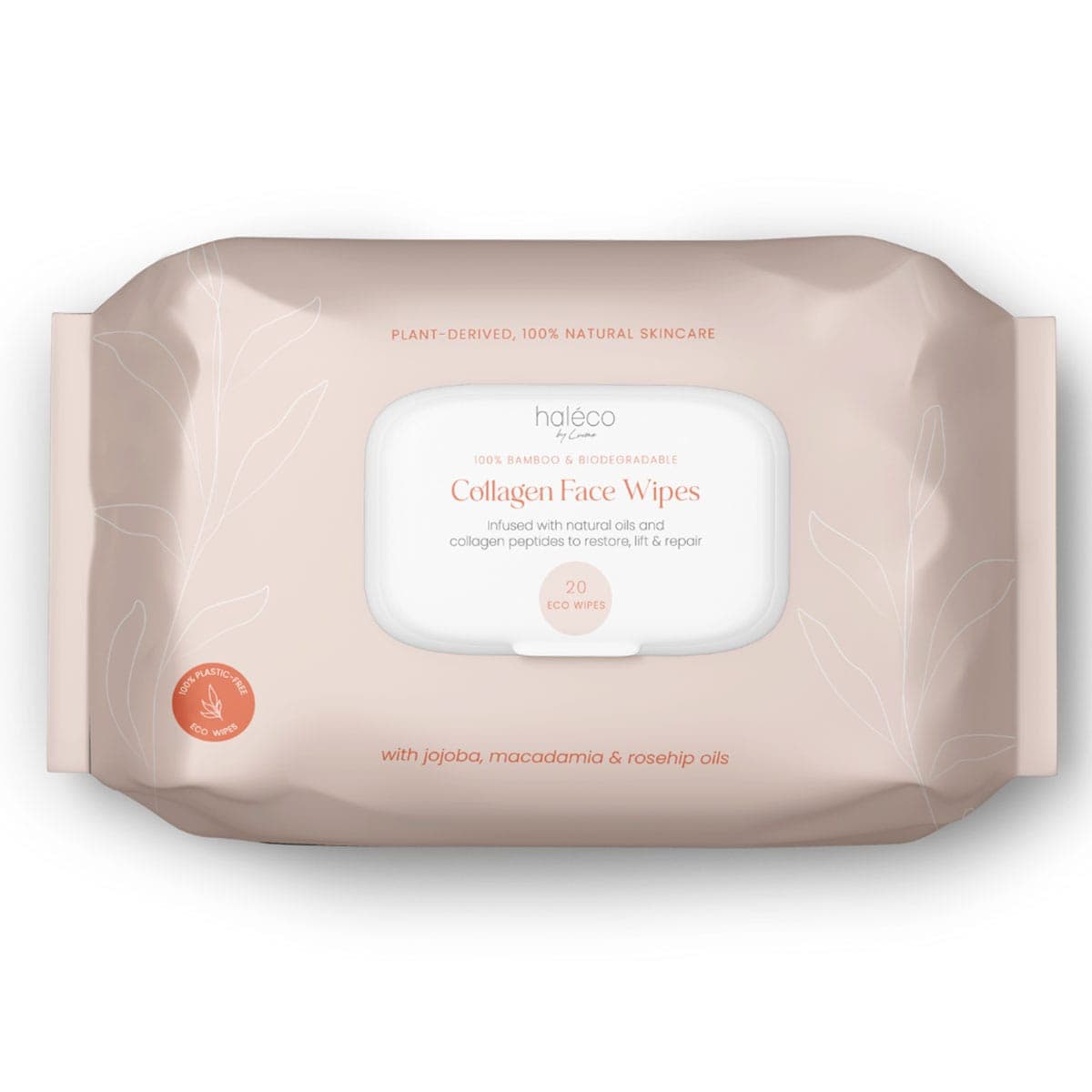 Haleco by Luvme Collagen Face Wipes 20 Pack