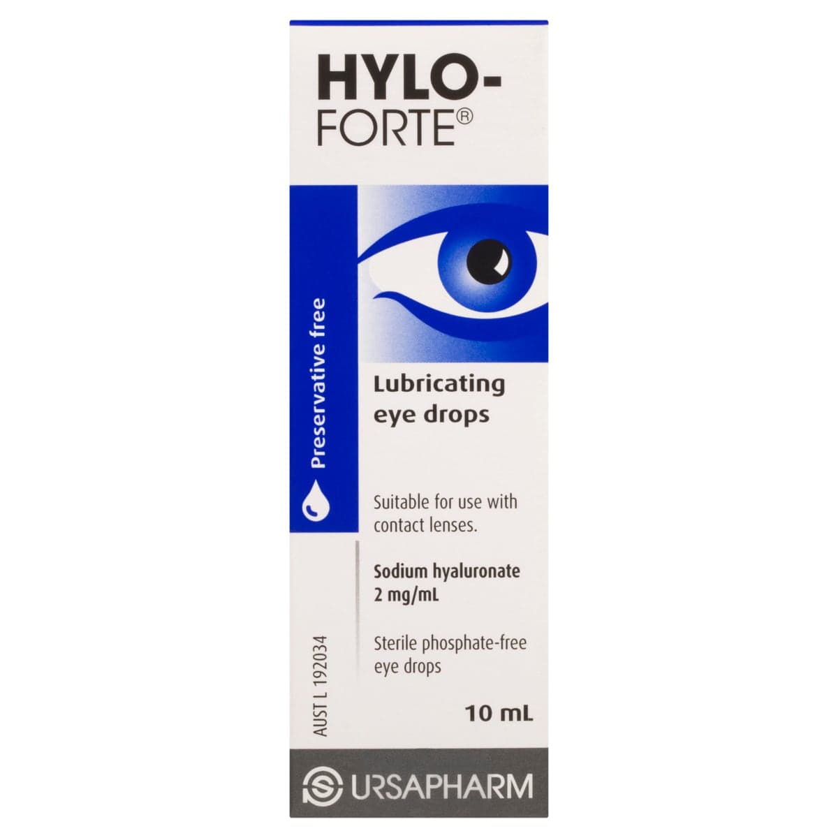 Hylo Forte Lubricating Eye Drops Preservative Free 10ml