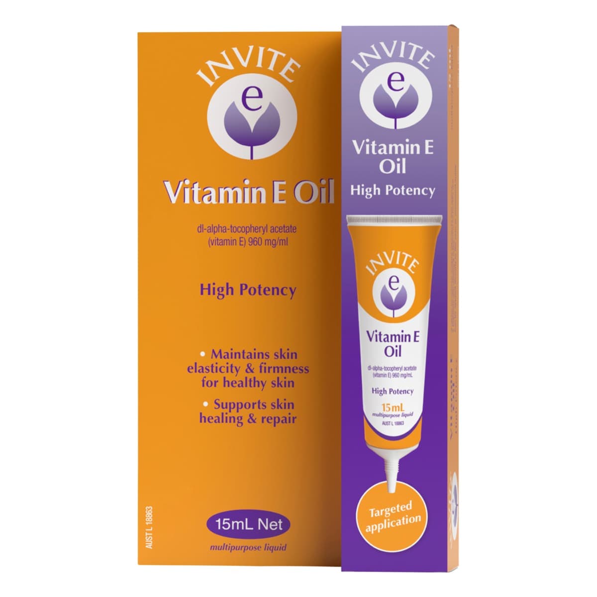 Invite E Vitamin E Oil Tube 15ml