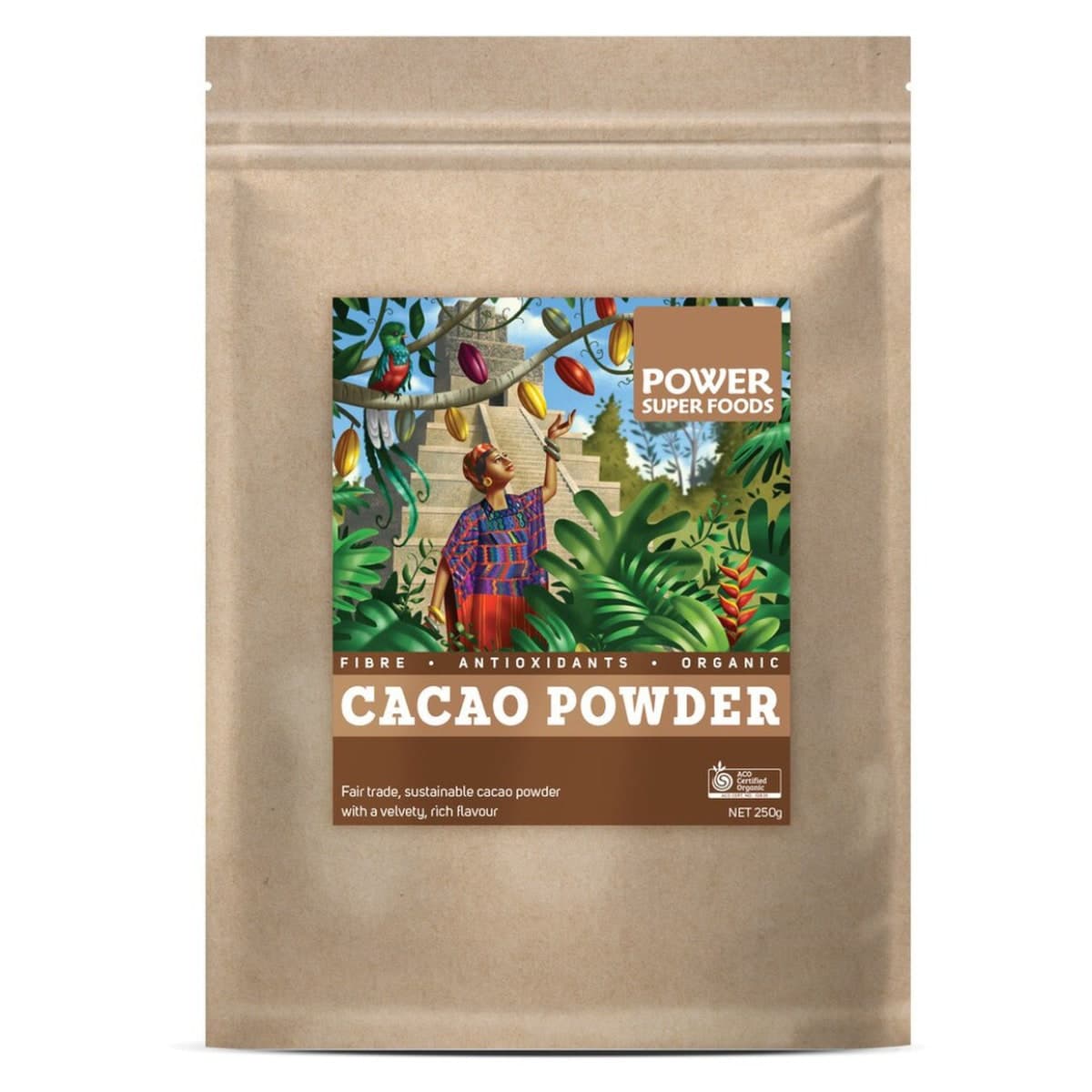 Power Super Foods Organic Cacao Powder 250g