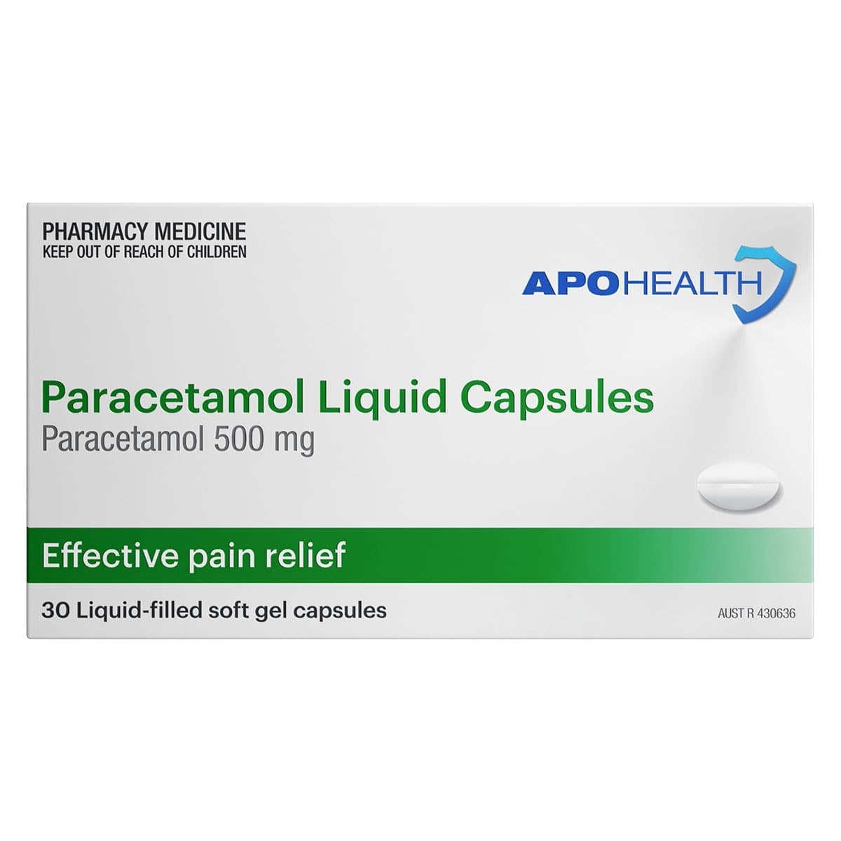 APOHEALTH Paracetamol 30 Liquid Capsules