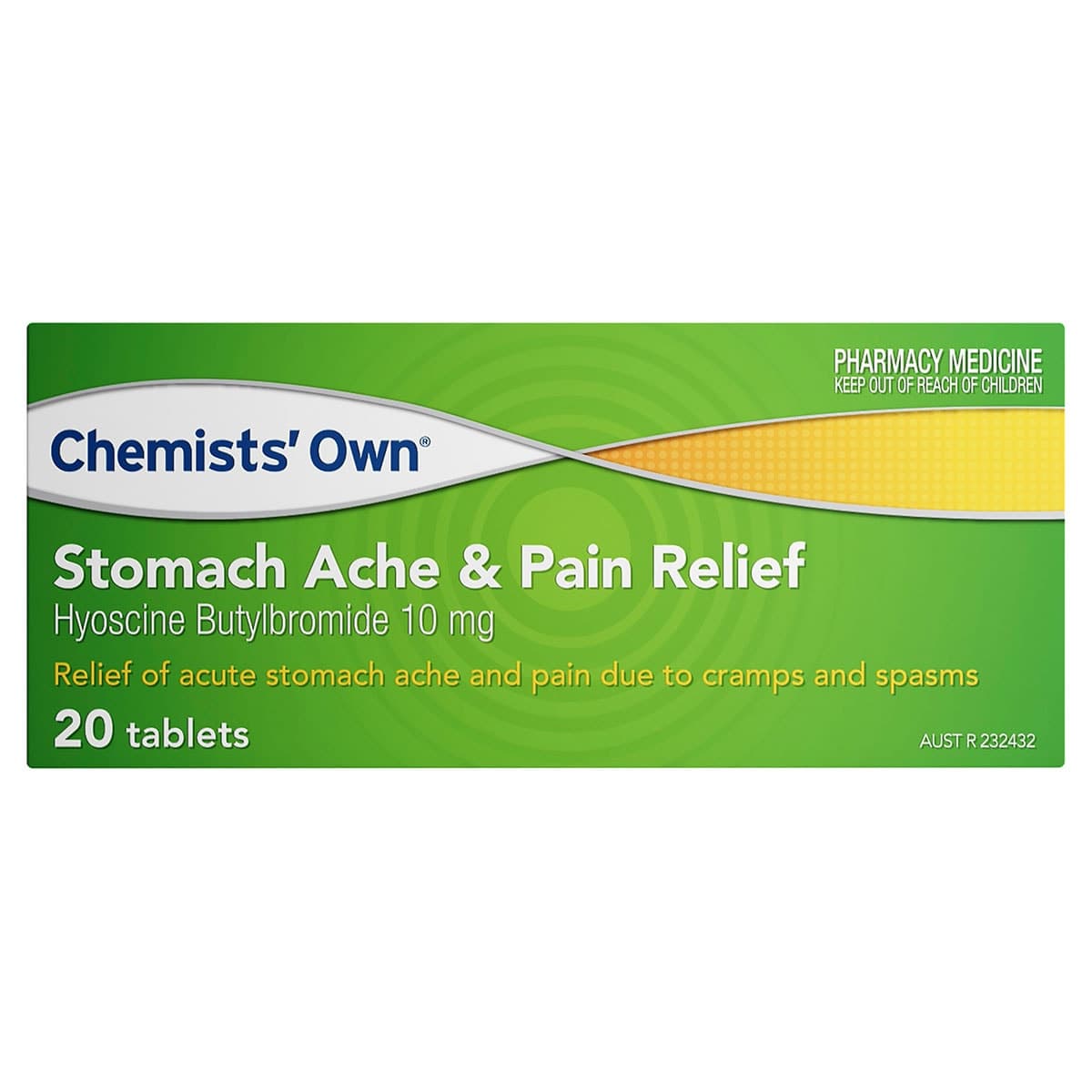 Chemists Own Stomach Ache & Pain Relief 20 Tablets