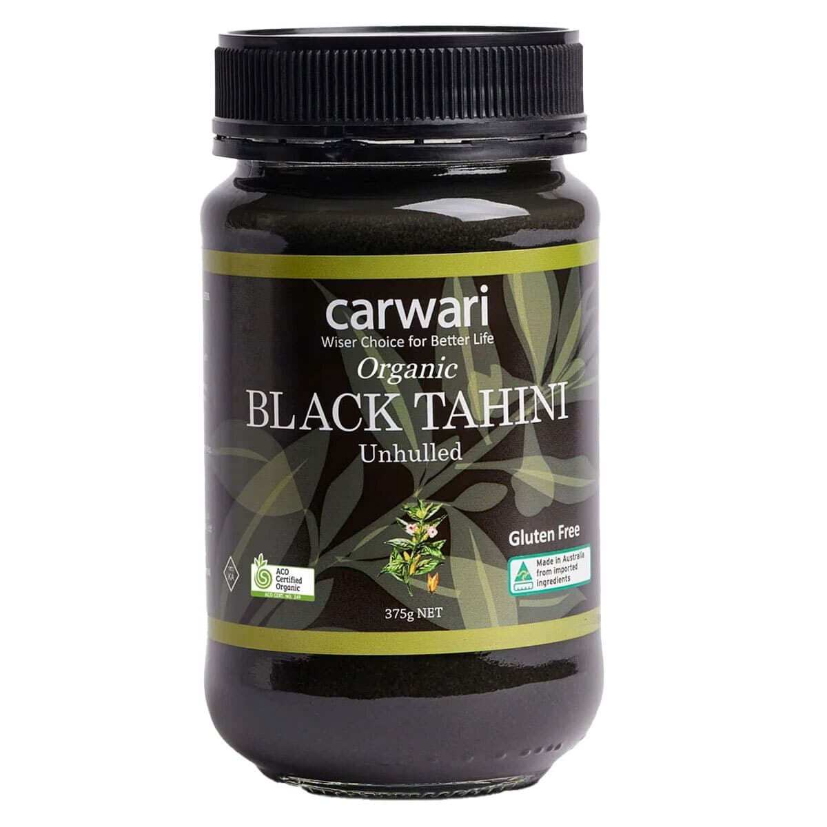 Carwari Organic Tahini Black 375g