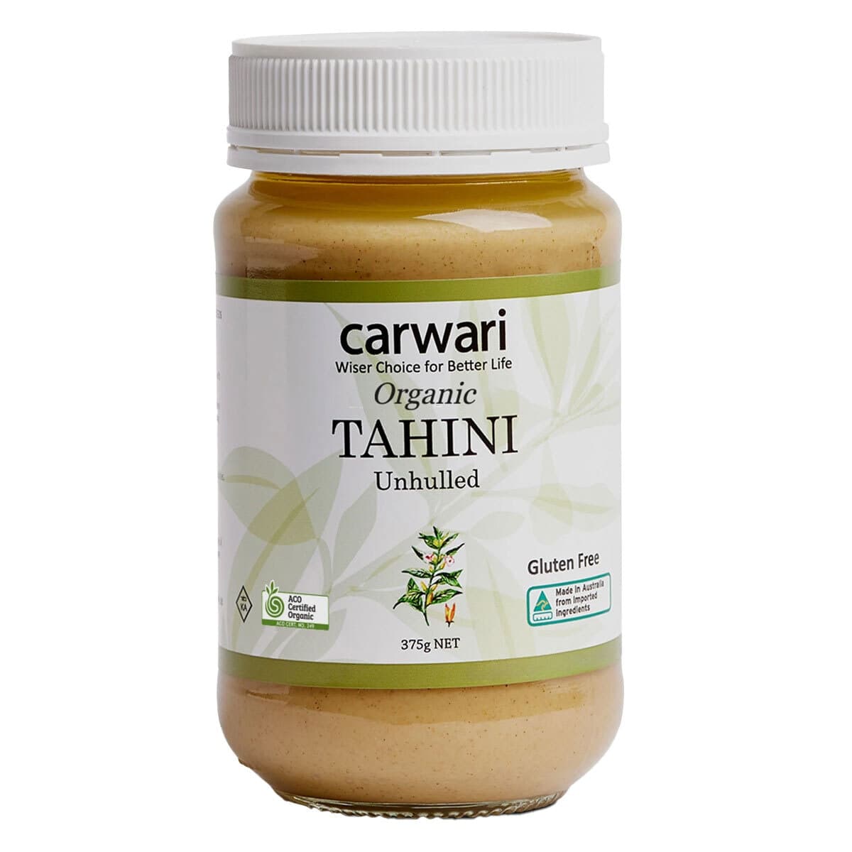Carwari Organic Tahini Unhulled 375g