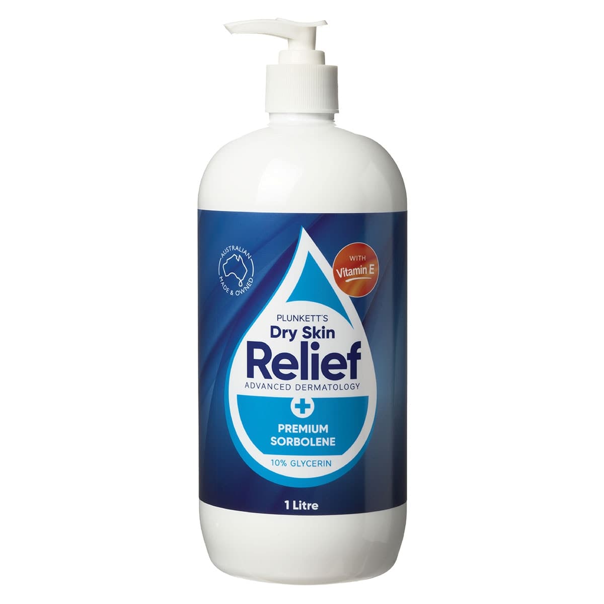 Plunketts Dry Skin Relief Sorbolene Cream Vitamin E 1L