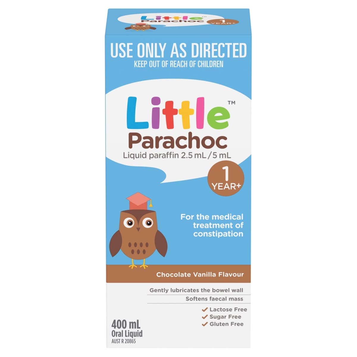 Little Parachoc Liquid Paraffin Chocolate Vanilla 400ml