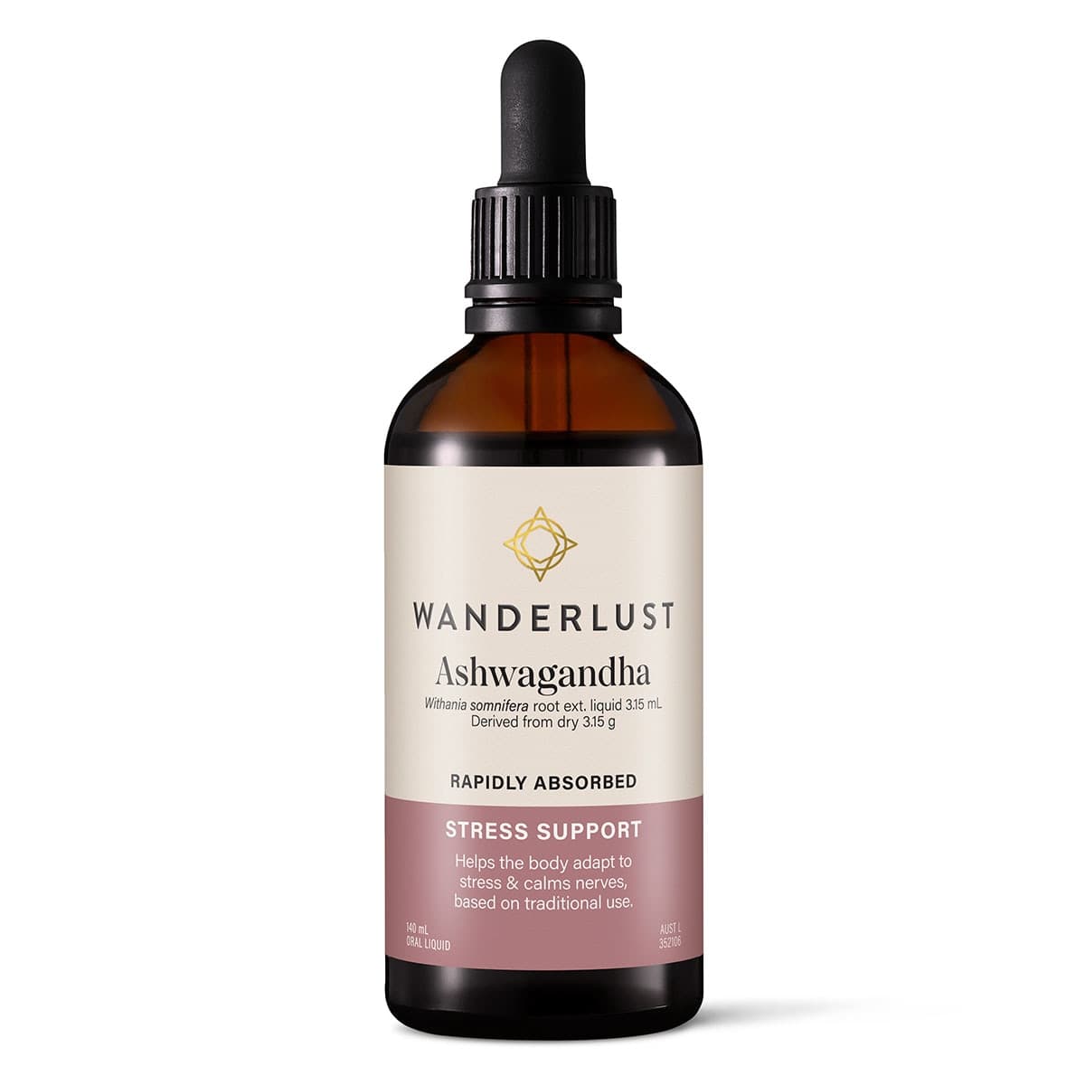 Wanderlust Ashwagandha Drops 140ml