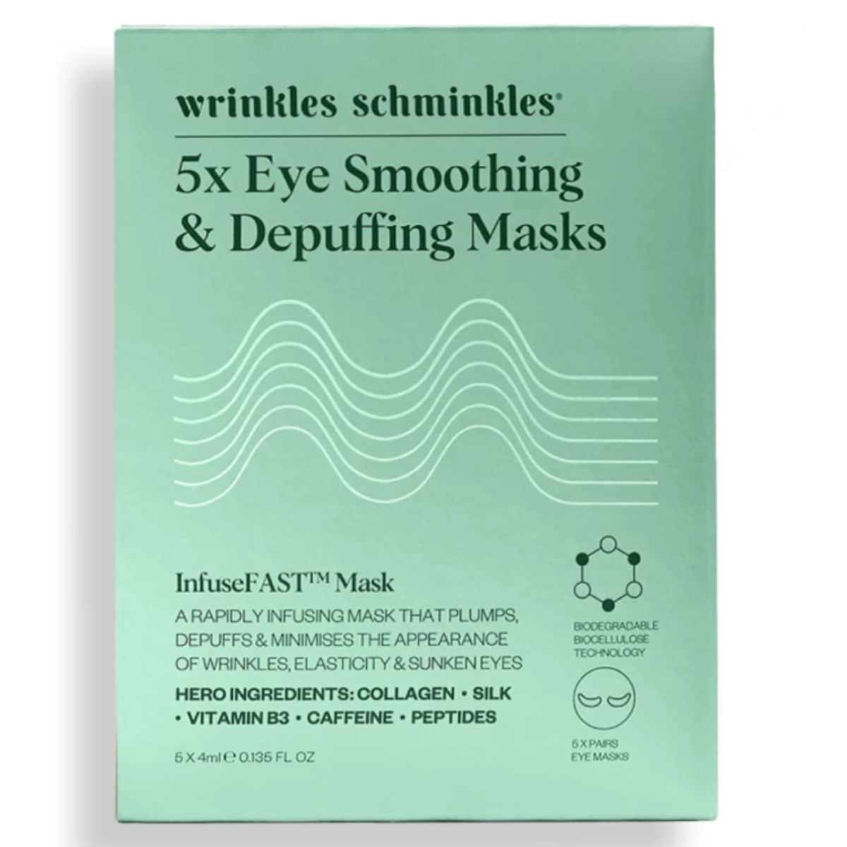 Wrinkles Schminkles Eye Smoothing & Depuffing Masks - 5 Pack