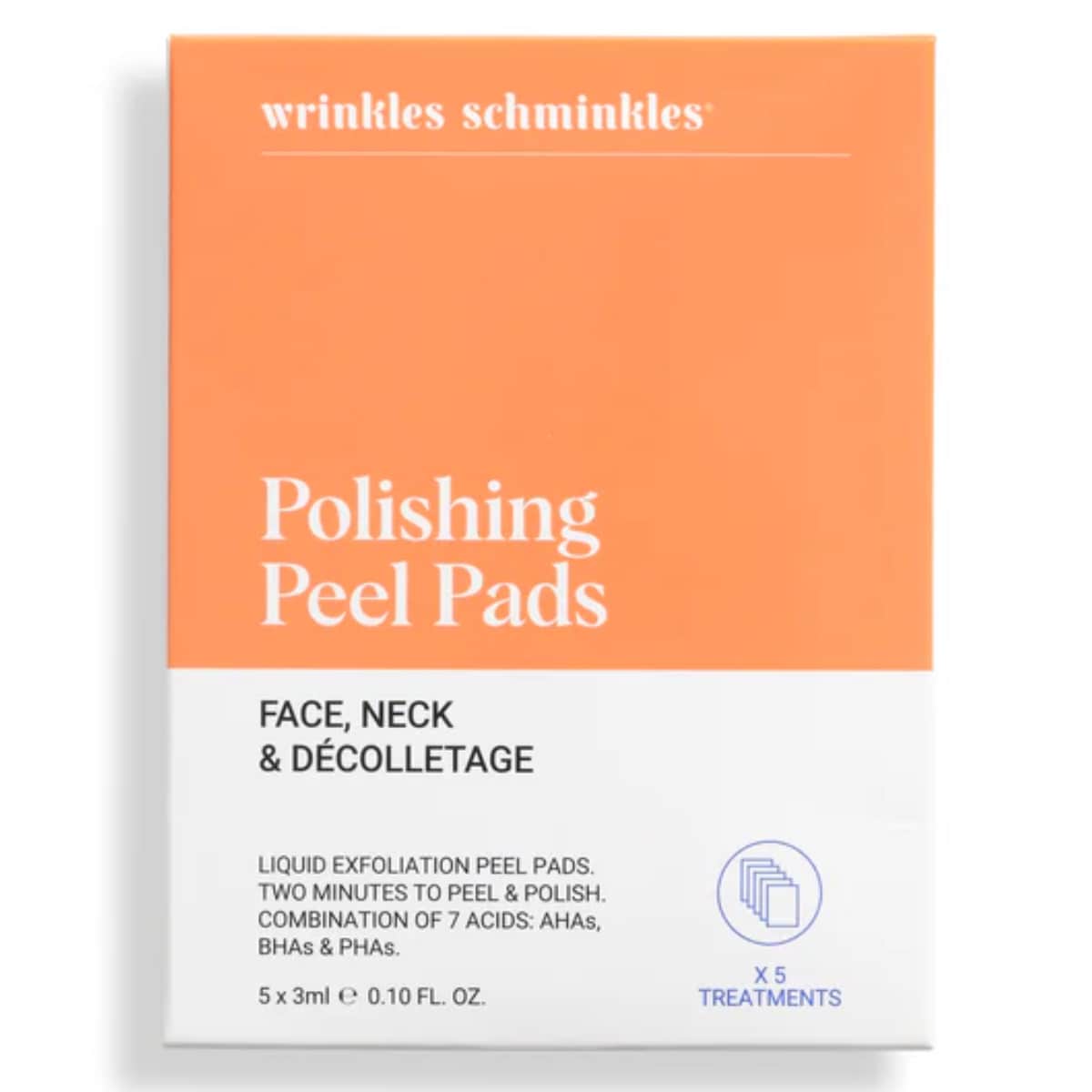 Wrinkles Schminkles Face Polishing Peel Pads - 5 Pack