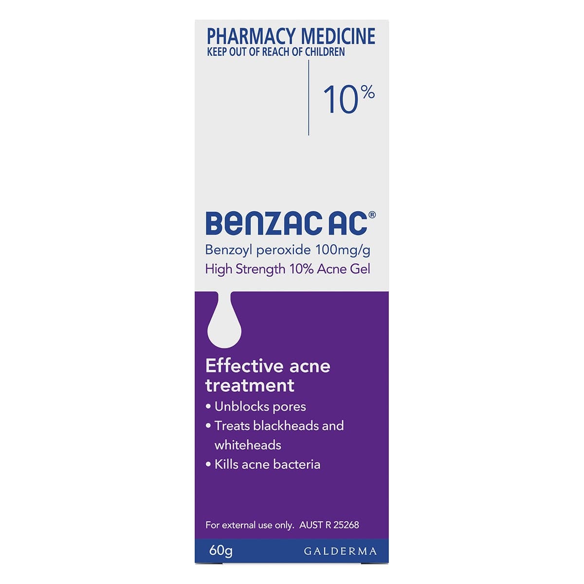 Benzac AC High Strength 10.0% Acne Gel 60g