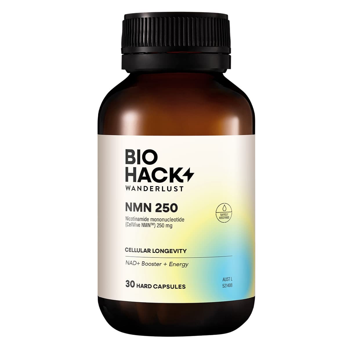 BioHack Wanderlust NMN 250mg 30 Capsules