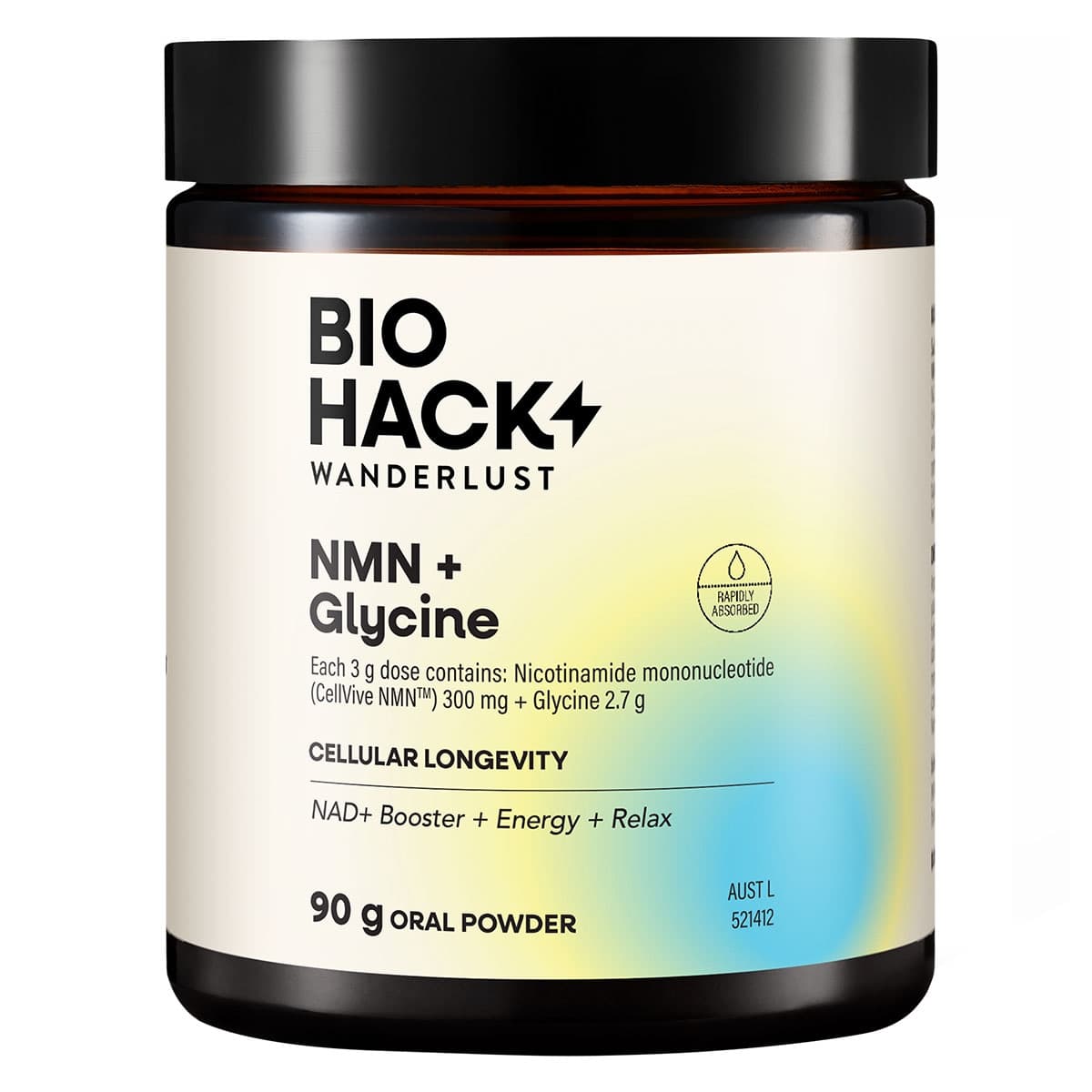 BioHack Wanderlust NMN + Glycine 90g