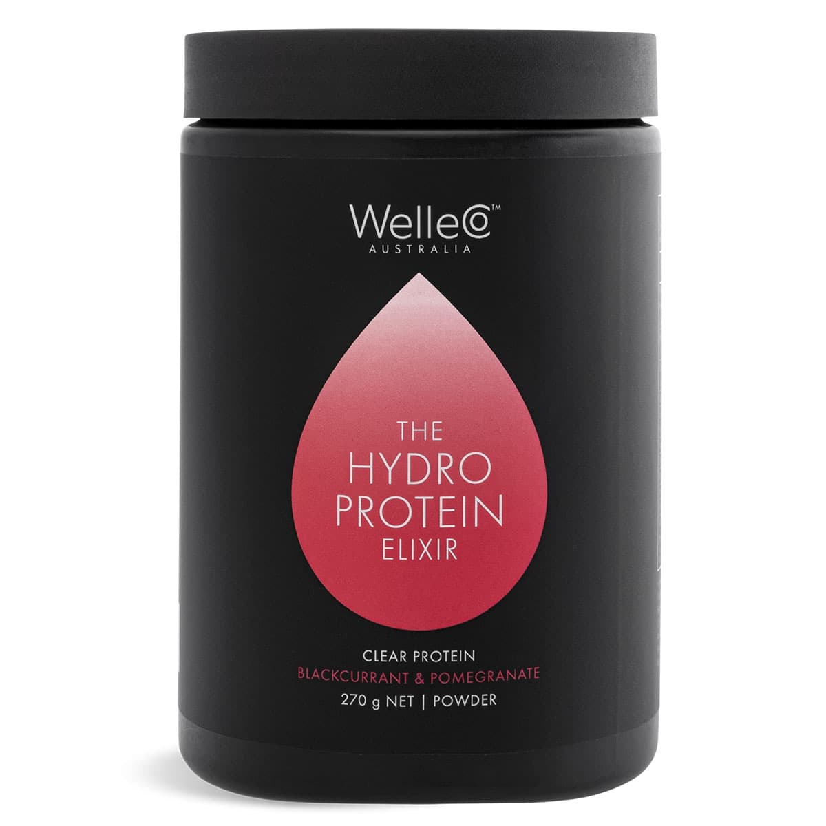 WelleCo The HydroProtein Elixir Protein Water Blackcurrent Pomegranate 270g
