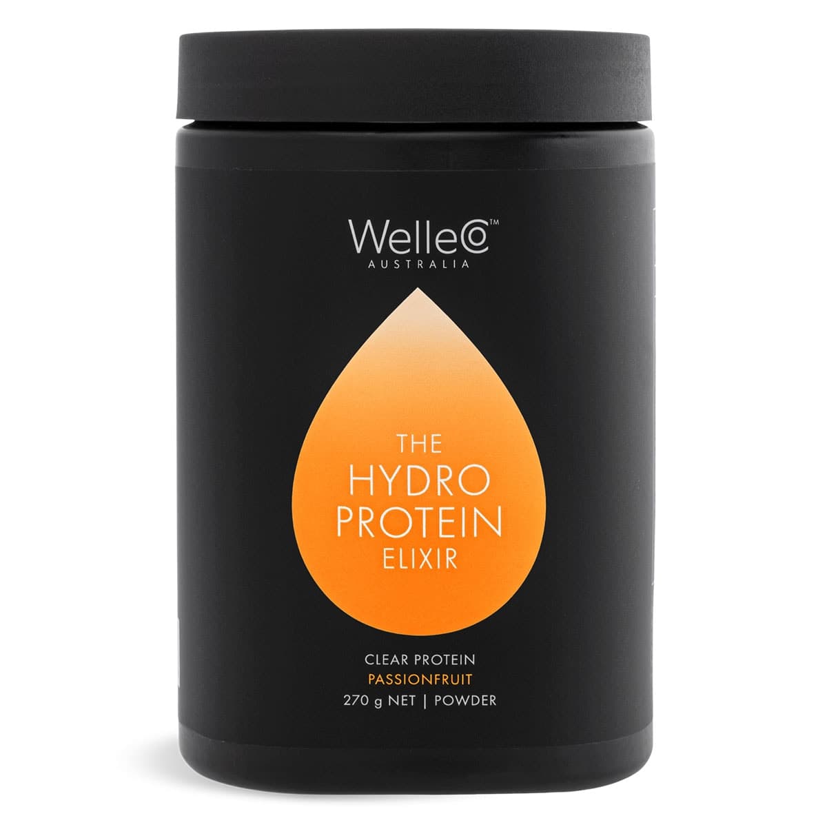 WelleCo The HydroProtein Elixir Protein Water Passionfruit 270g