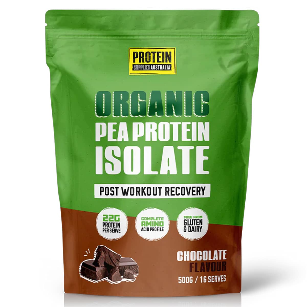 Protein Supplies Australia Pea Vegan Pea Protein Chocolate 500g