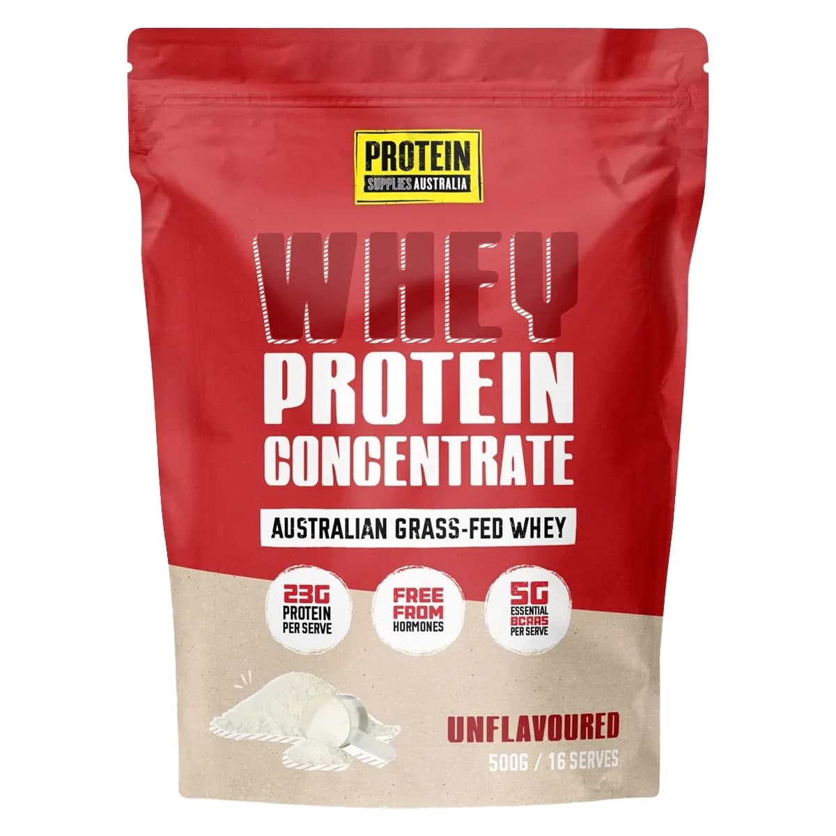 Protein Supplies Australia Whey Protein Concentrate Unflavoured 500g