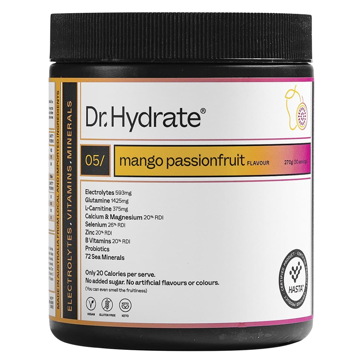 Dr. Hydrate All-In-One Hydration Drink Mango Passionfruit 270g