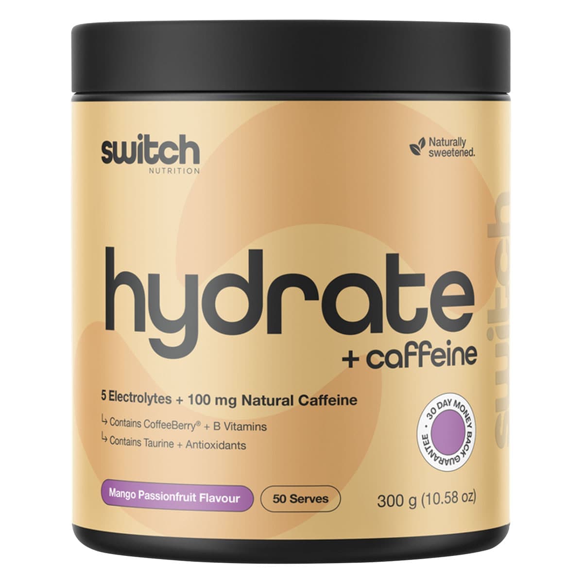 Switch Nutrition Hydrate + Caffeine Mango Passionfruit 300g