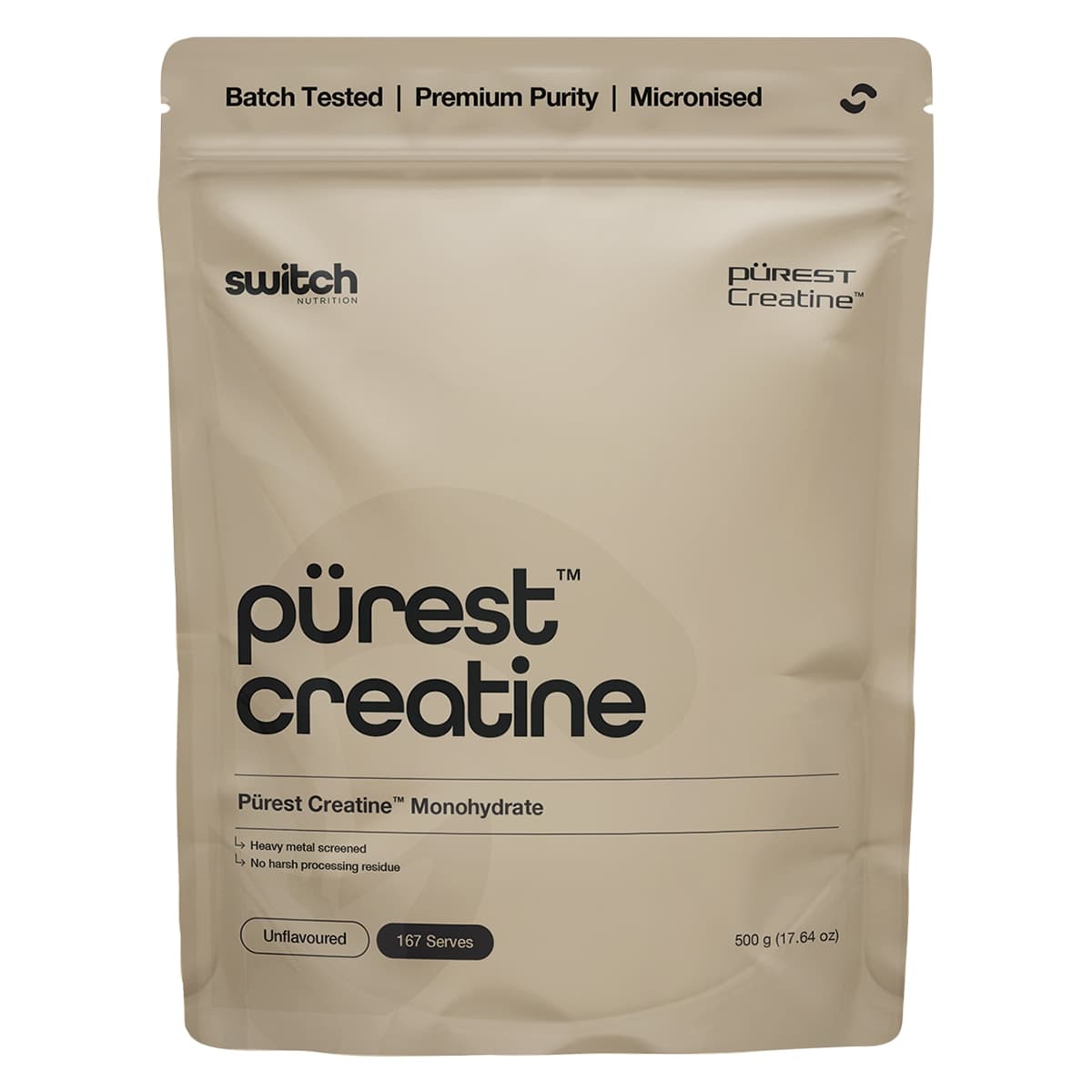 Switch Nutrituion Purest Creatine Monohydrate Powder 500g