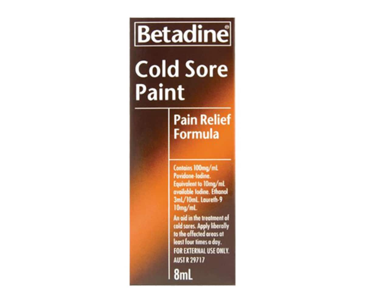 Betadine Cold Sore Pain Relief Paint 8ml