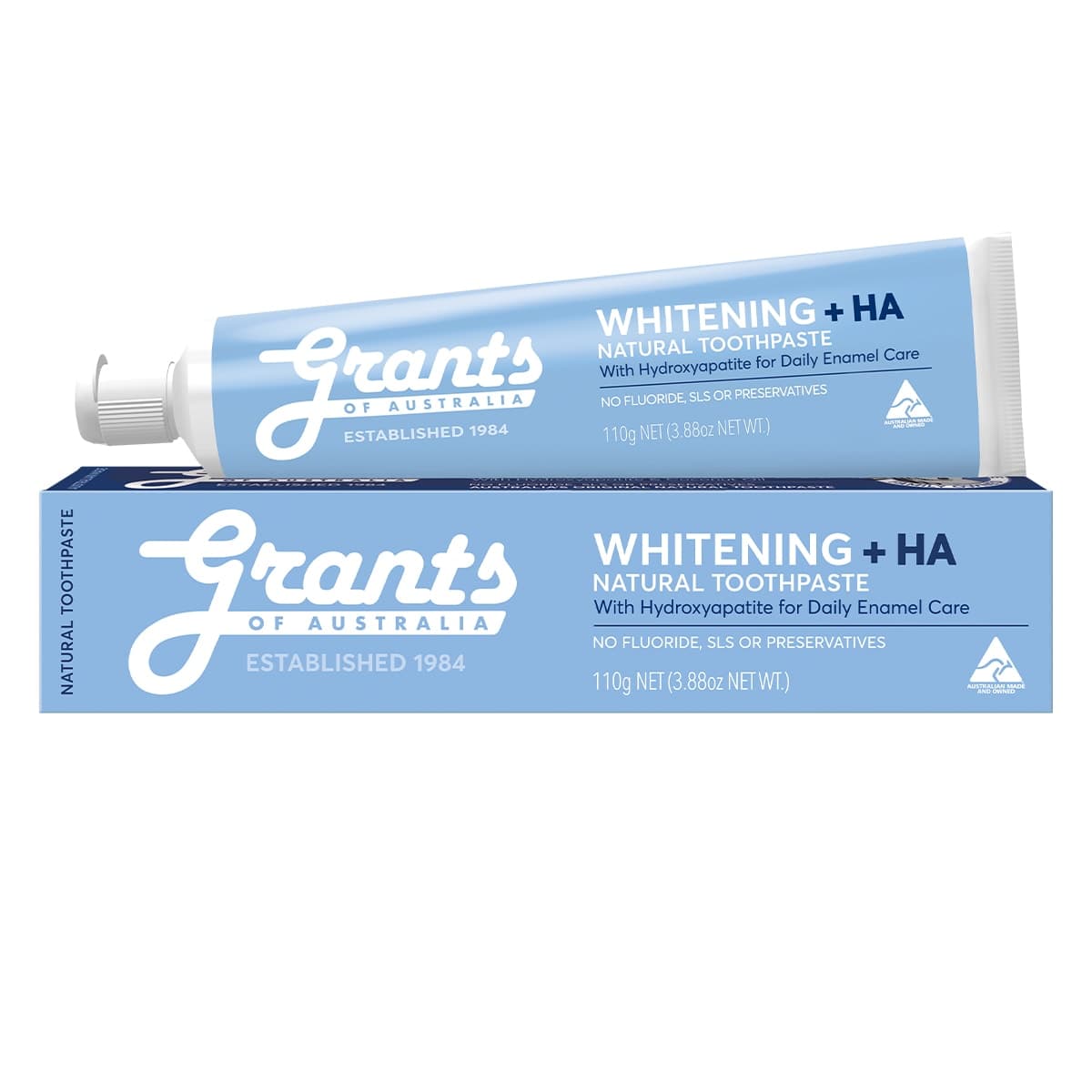 Grants Whitening with HA Natural Toothpaste 110g