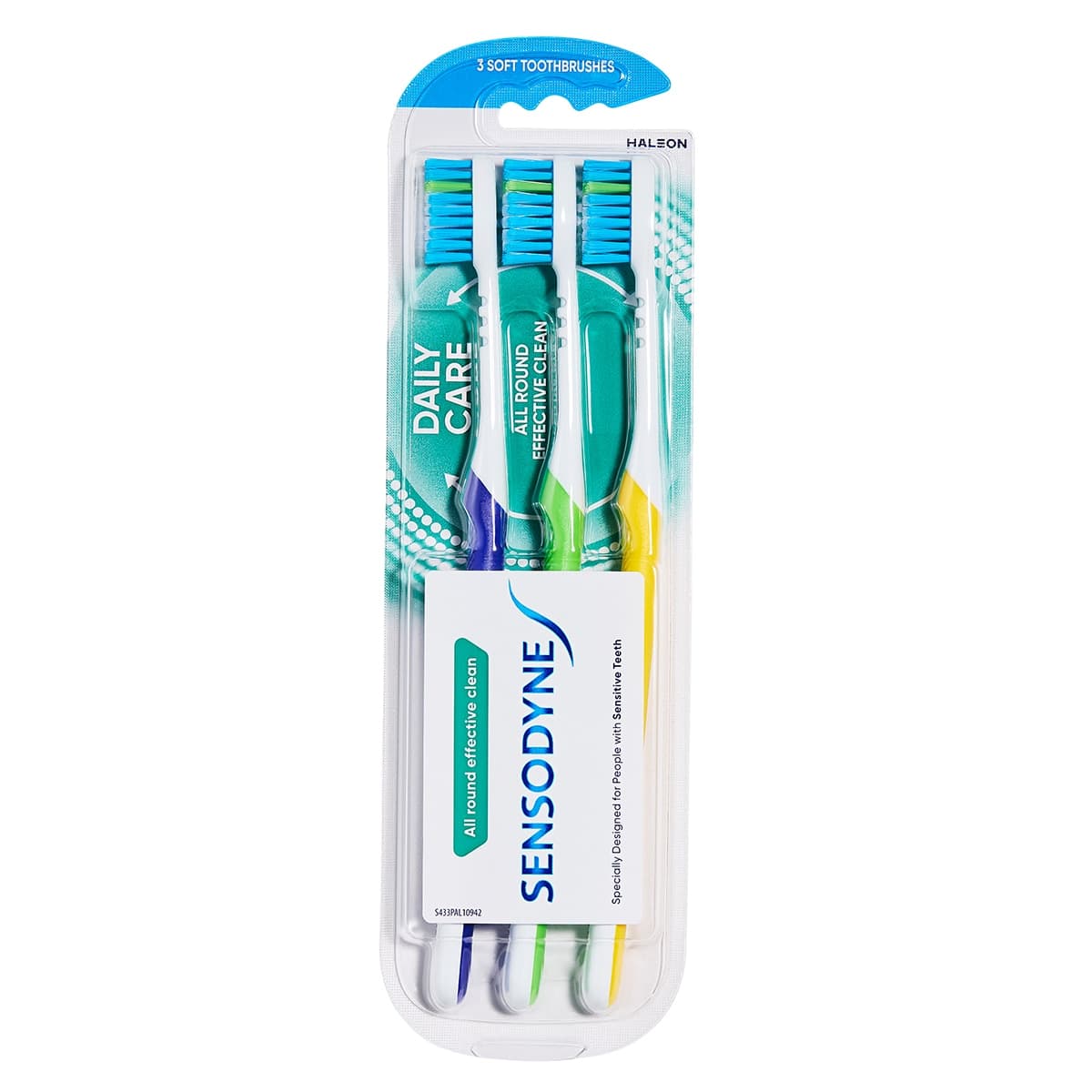 Sensodyne Daily Care Soft Toothbrush for Sensitive Teeth 3 Brushes