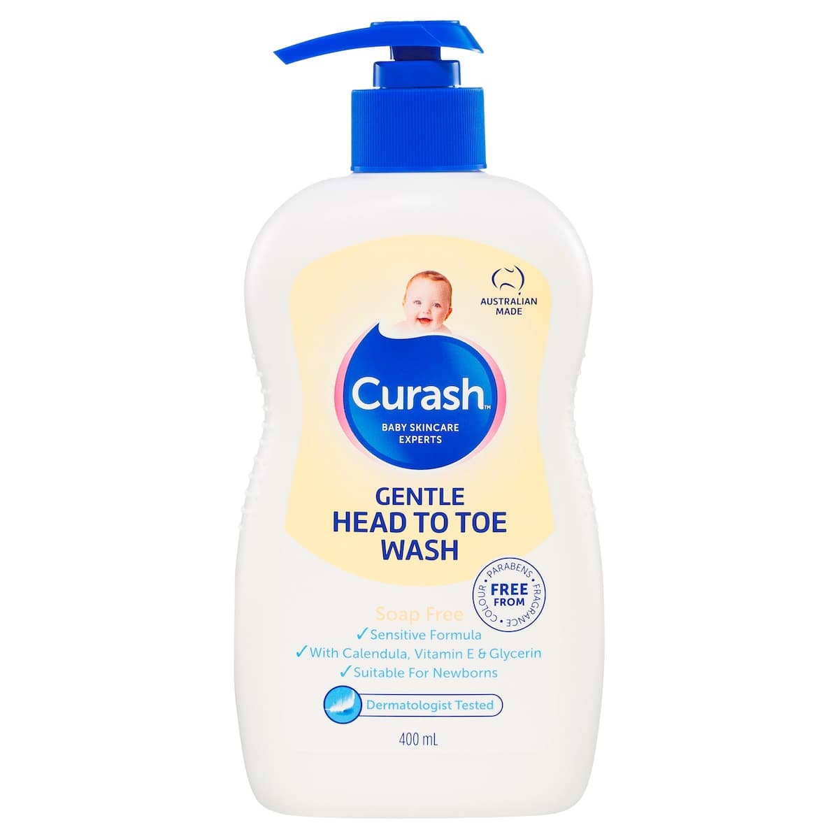 Curash Gentle Head to Toe Wash 400ml