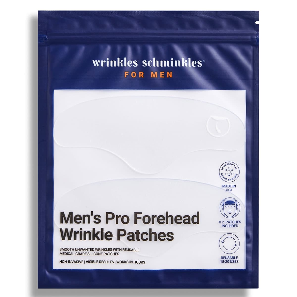 Wrinkles Schminkles Men's Pro Forehead Wrinkle Patches - 2 Pack