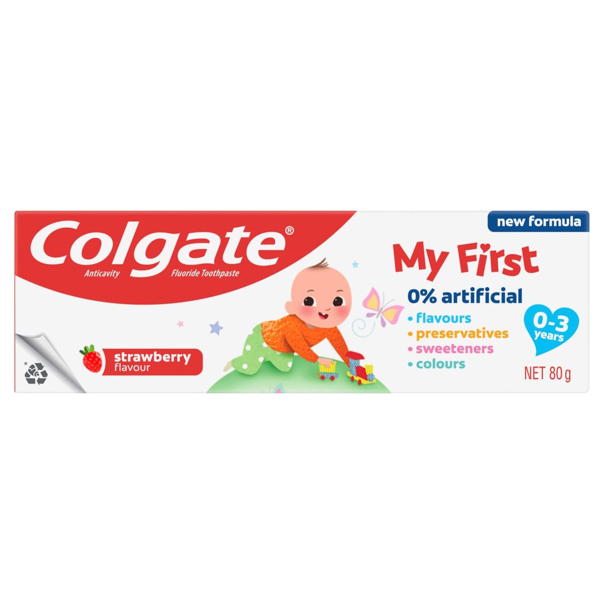 Colgate Kids Anticavity Toothpaste 0-3 Yrs Mild Fruit 80g