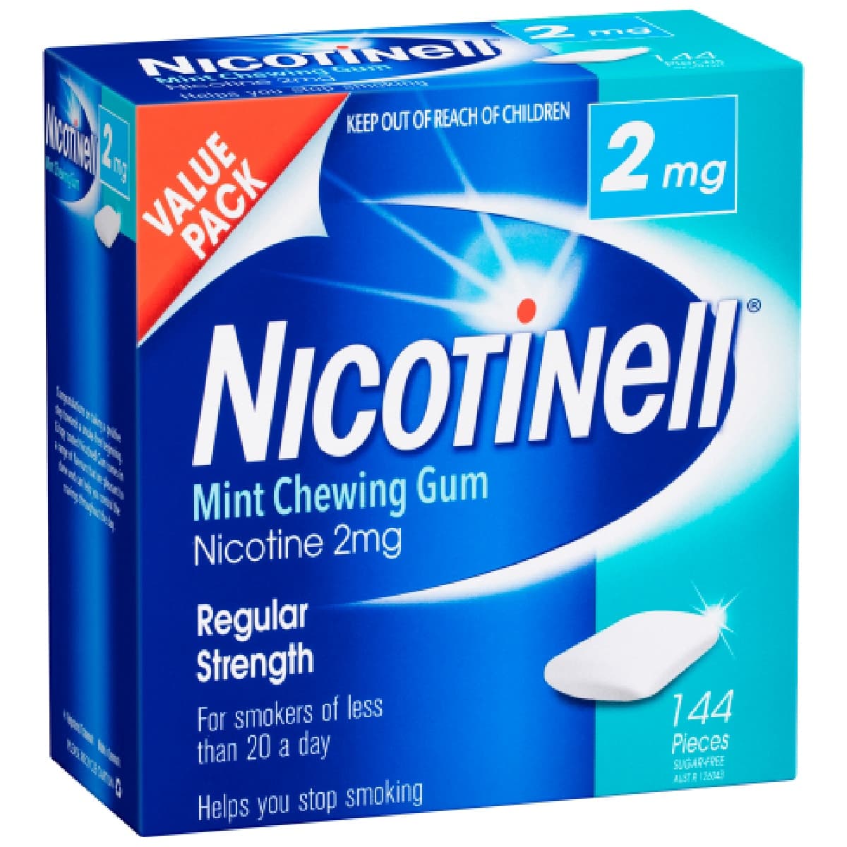 Nicotinell Chewing Gum Mint 2mg 144 Pieces
