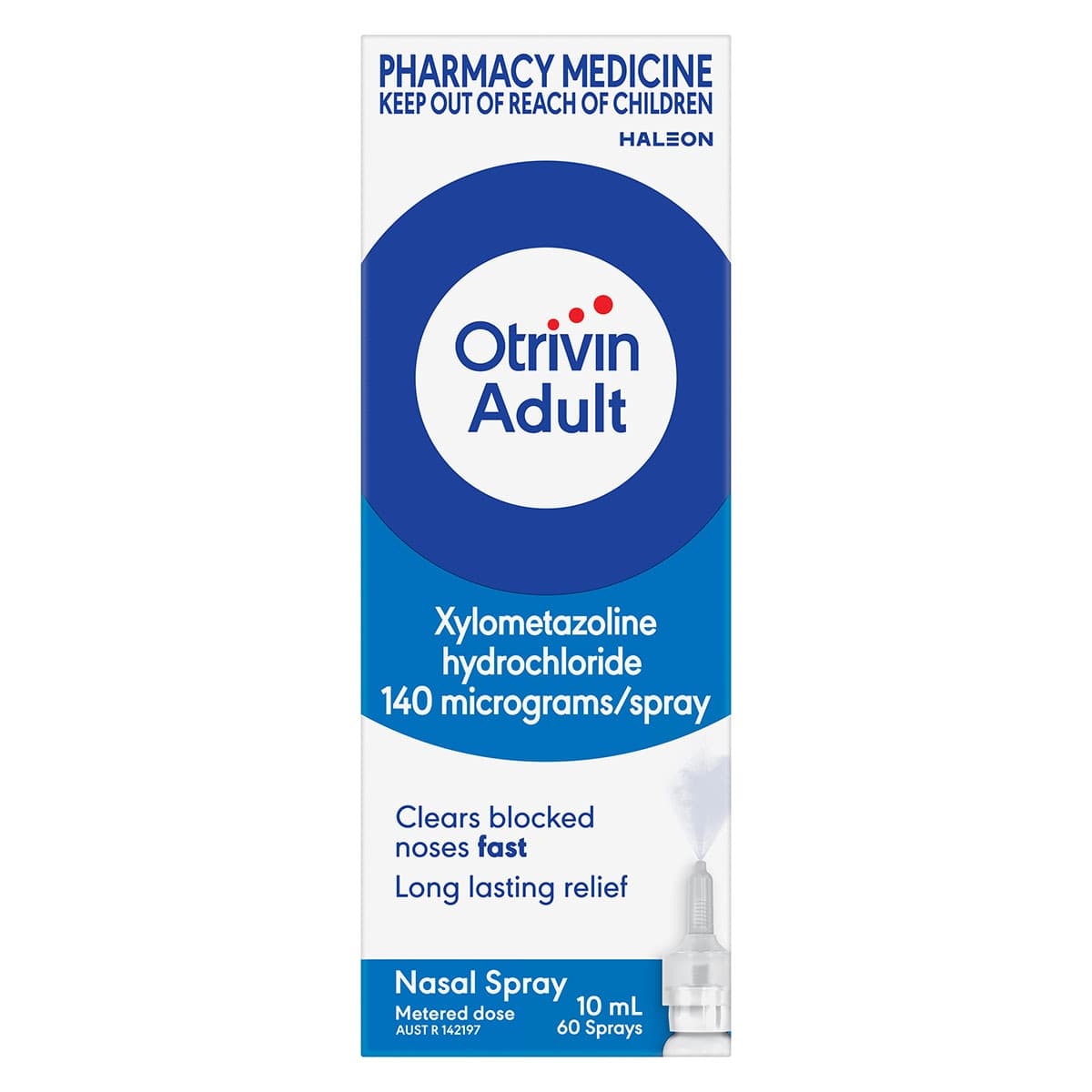 Otrivin Adult Nasal Spray Measured Dose 10ml
