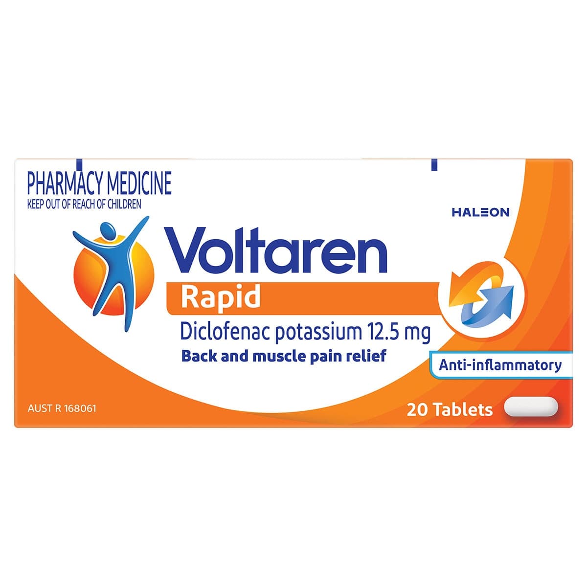 Voltaren Rapid 12.5mg Pain Relief 20 Tablets
