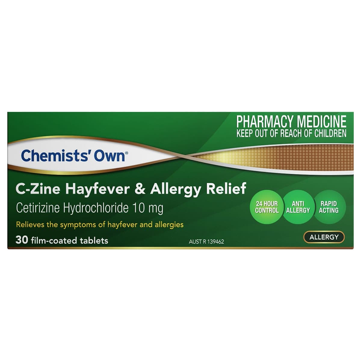Chemists Own C-Zine Cetirizine 10mg 30 Tablets