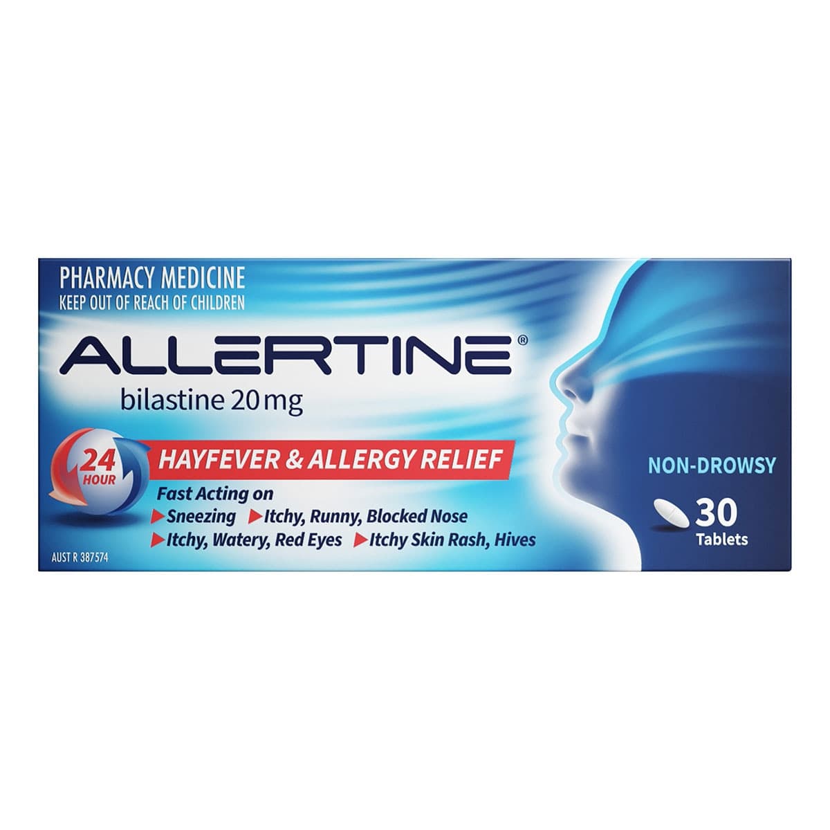 Allertine Bilastine (20mg) 30 Tablets