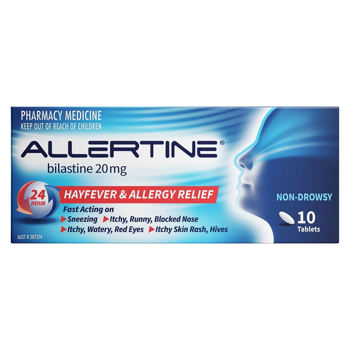 Allertine Bilastine (20mg) 10 Tablets