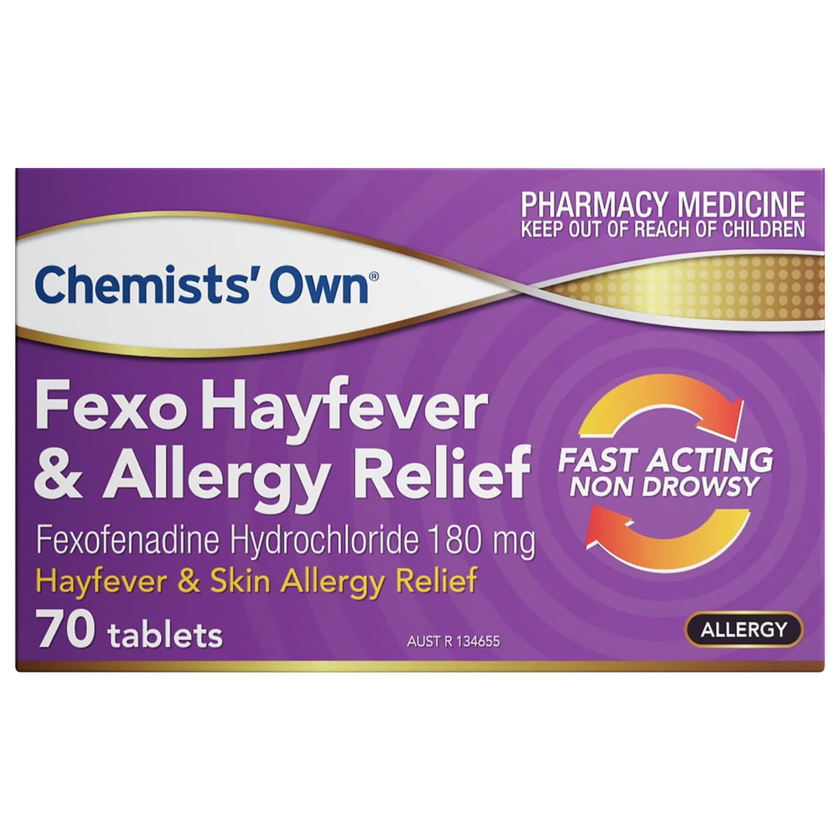 Chemists Own Fexo Fexofenadine 180mg 70 Tablets