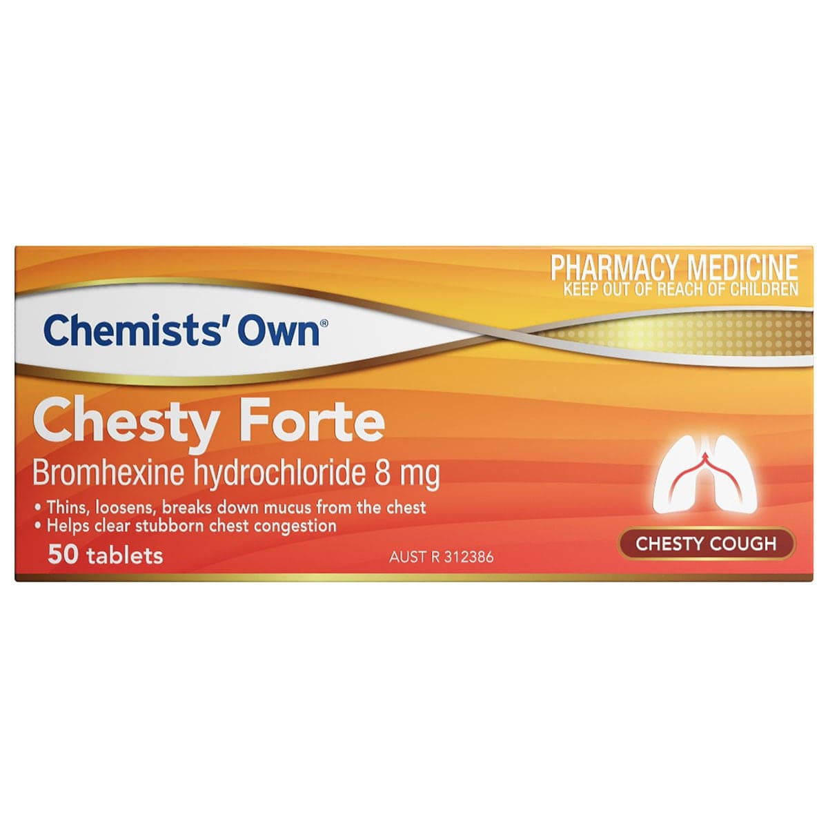 Chemists Own Chesty Forte 50 Tablets